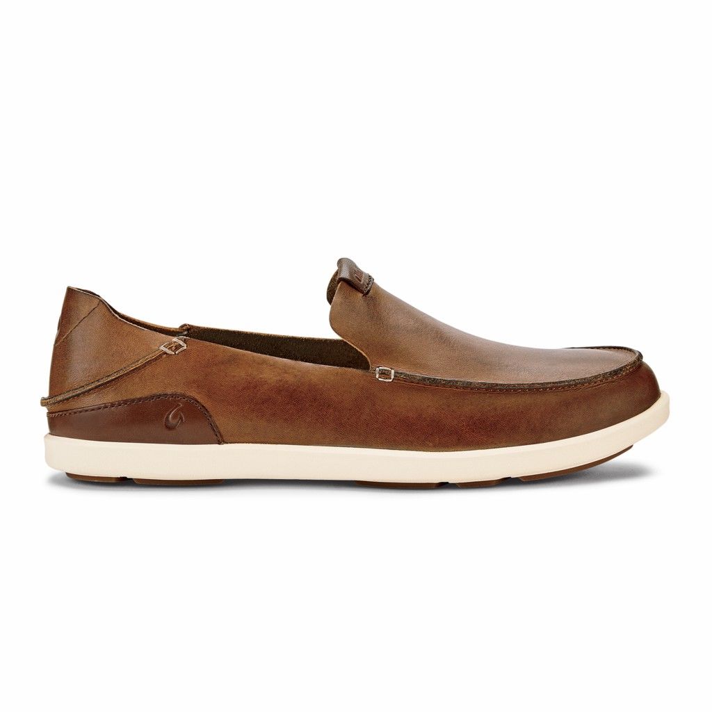 Olukai Men's Nalukai Slip On Shoe - Fox / Bone US573-094